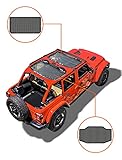 Savadicar Sunshade Top, Mesh Sun Shade Cover, UV Bikini Screen Blocker for 2018-2022 Jeep Wrangler...