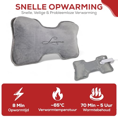 Bouillotte électrique XL pour réchauffer le lit sans risque de fuite