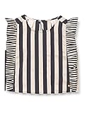  Scotch & Soda R´Belle Linen Mix Striped Boxy fit Top with Ruffles Blusas, 0598 Combo S, 8 para Niñas