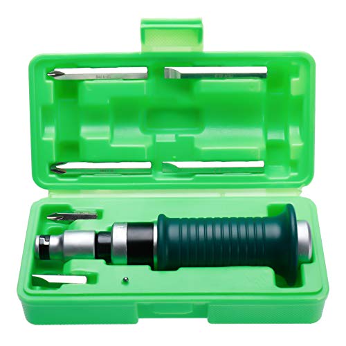 WerkWeit Destornillador de impacto manual reversible con estuche de almacenamiento, incluye 1 portabrocas de 1/2 pulgadas, 6 brocas S2 superiores, funciona bien en aflojar tornillos oxidados Cover