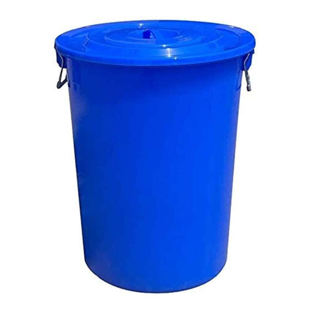 Gruba plastikowa beczka na wodę z pokrywką, domowy przemysłowy pojemnik do przechowywania, wino o dużej pojemności, kosz na śmieci, 2 szt