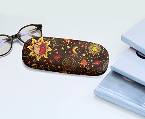 Image of WIRESTER Hard Shell Eyeglasses Case, Clamshell Sunglasses Holder Protective Cover with Microfiber Cloth
