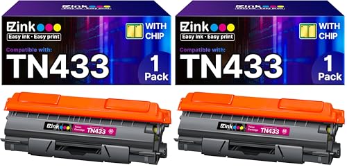 Image of E-Z Ink Compatible Toner Cartridge Replacement for Brother TN-433 TN433 TN433bk TN431 Compatible with HL-L8260CDW HL-L8360CDW MFC-L8610CDW MFC-L8900CDW (1 Magenta, 2 Pack)