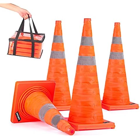 BATTIFE 28 Inch Collapsible Traffic Cones Cover
