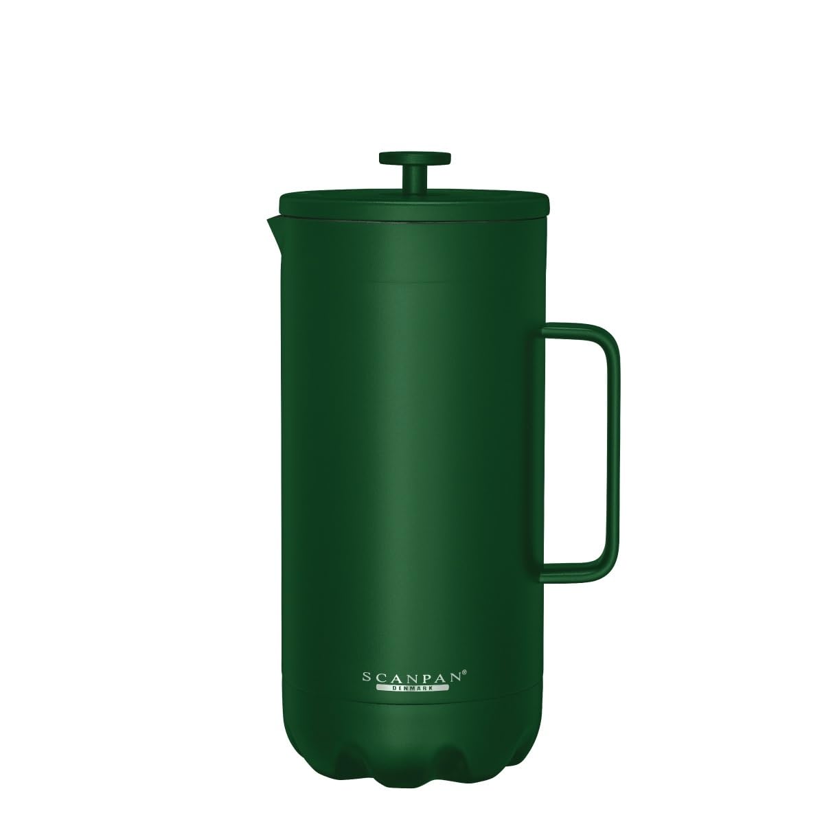 Scanpan TO GO French Press Coffee Maker 1.0L, Forest Green - Serves 8 Cups - 18/8 Food Grade Stainless Steel, Drip-Free Spout - Scratch-Free Coating - Dishwasher Safe