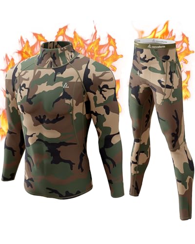 Image of CL convallaria Thermal Underwear Long Johns Set Mens Winter Gift Hunting Gear Sport Base Layer Bottom Top