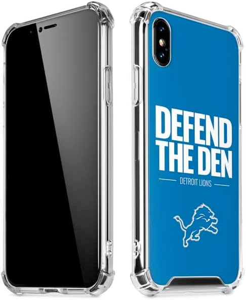 Skinit Clear Phone Case Compatible with iPhone Xs Max - Officially Licensed NFL Detroit Lions Team Motto Design