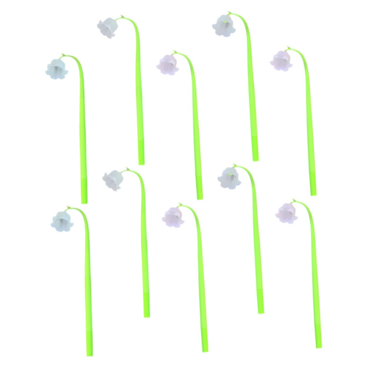 Operitacx 10piezas Bolígrafo De Gel Negro Pack De Bolígrafos Para Escribir Papelería Para Estudiantes Para Tomar Notas Clase