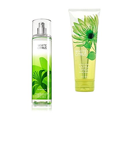 Bath and Body Works - Signature Collection â€“ WHITE CITRUS- Gift Set- Fine Fragrance Mist 8 FL Oz & Ultra Shea Body Cream