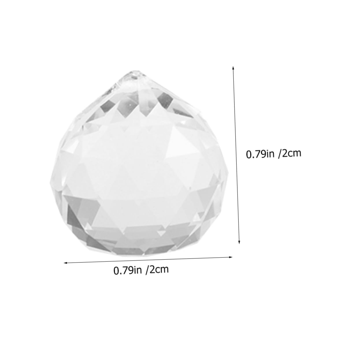 Cabilock 20Pcs Crystal Ball Prisms for Chandelier Hanging Decor Replacement Parts for Chandeliers Crystals for Window Decoration