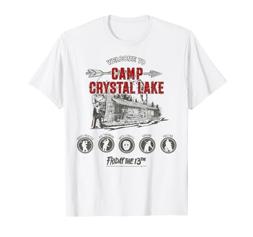 Friday The 13th Camp Crystal Lake Activities T-Shirt