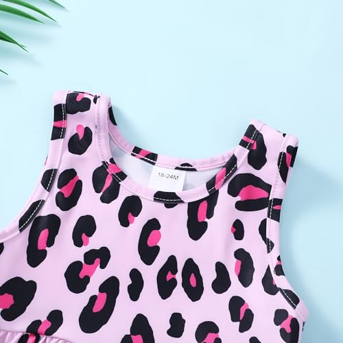 Image of Baby Swimsuit Girl Two Piece Bathing Suit Toddler Girls Summer Beach Ruffle Tankini Swimwear 1-7Y