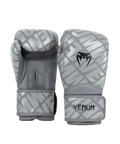 Image of Venum, Contender 1.5 XT Boxing Gloves, Unisex Adult, 10 Oz, Grey /Black