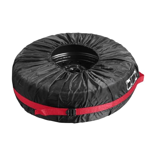 Funda de neumático estacional - Protección solar para rueda de neumáticos - Funda impermeable al polvo, bolsa de almacenamiento ajustable para rueda de invierno para camión, remolque, coche