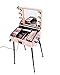 Kemier Makeup Case with Lighted Mirror Portable Makeup Vanity Station Professional Artist Cosmetic Organizer Studio with 4 Rolling Wheels Extendable Trays Adjustable Legs (Rose Gold)