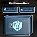 Locksworth Safe for Home, 0.6 Cubic Feet Safety Box, Lock Box for Money, Jewelry, Documents and Guns, Digital Security Safe for Office, Hotel and Personal Use, 13.8