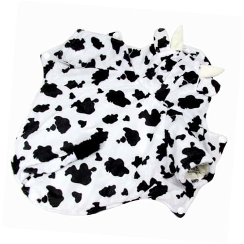 Disfraz para perro Hemoton con estampado de vaca, talla L