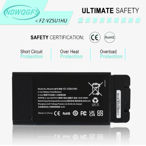 Image of FZ-VZSU1HU Battery Replacement for Panasonic Toughbook 55 FZ-55 Mk1 Mk2 10.8V 68Wh 6300mAh Li-Polymer panasonic fz-55 Battery