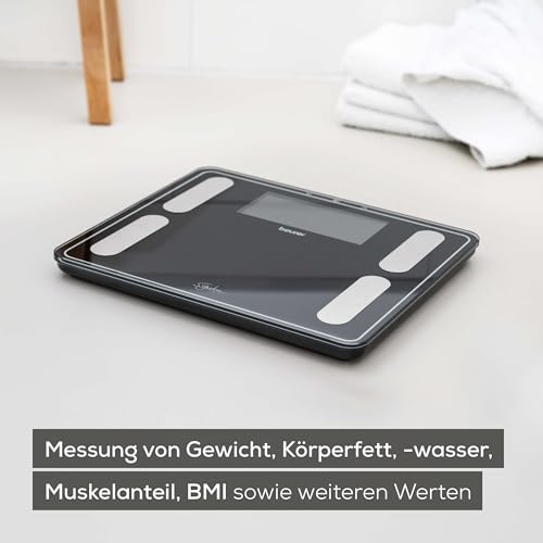 Beurer BF 400 Diagnosewaage schwarz für präzise Körperanalyse