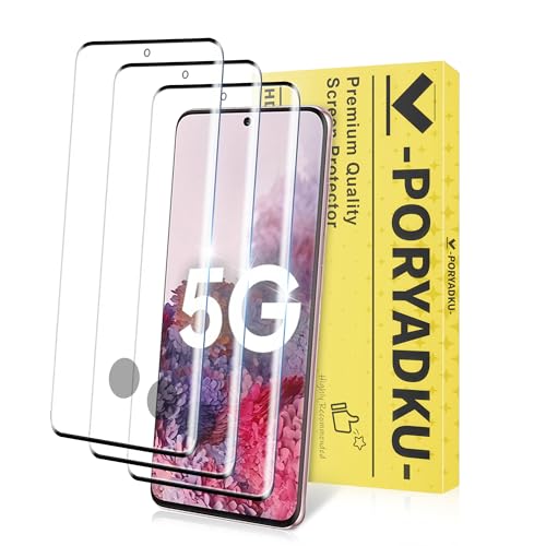 MoShieldwish 3 Pack for Samsung Galaxy S20 Screen Protector 9H Tempered Glass Full Coverage Case Friendly HD Clear Anti-Scratch Fingerprint Compatible Bubble-Free for S20 5G 6.2