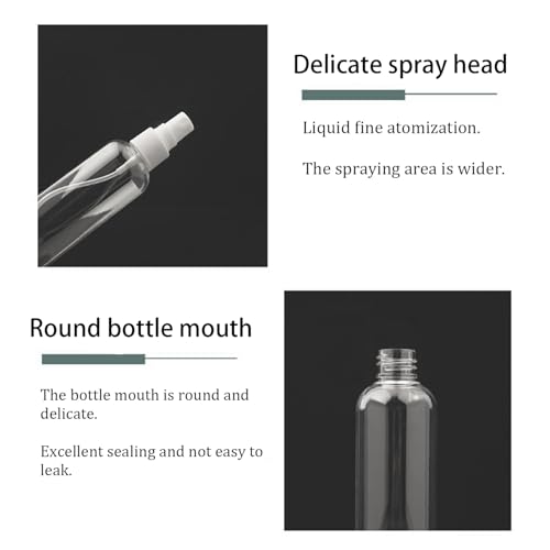 FuzlPnag 4×20ml Spray Bottle,Leer Zerstäuber Pump Sprühflasche,Tragbar Parfumzerstäuber, Parfumzerstäuber Sprühflaschen,Kleine Sprühflasche
