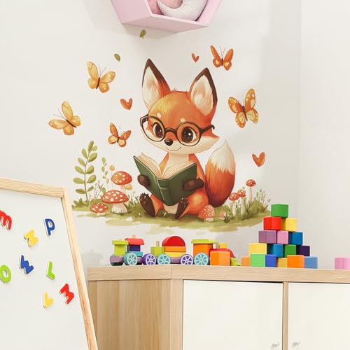 Wall decals Woodland Nursery Fox adhesivos de vinilo miniatura 5