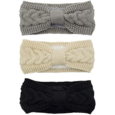 LIUJZZJ Diademas de Invierno de Punto Forro Polar Cover