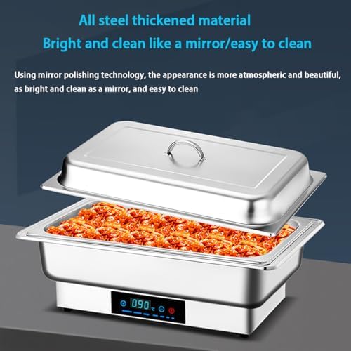Calentador de Buffet Eléctrico con Tapa, Acero Inoxidable miniatura 4