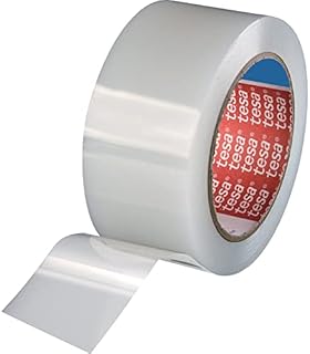 tesa 04668-00004-01 Professional Clear Duct Tape - Waterproof Outdoor Clear Repair Tape, 33 m x 50 mm