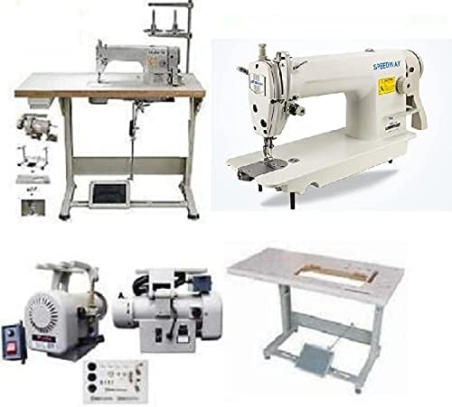 Industrial Sewing Machine Speedway SW-8700 Lockstitch Sewing Machine Servo Motor + Table Stand Cut DDL LED Lamp Commercial Grade Sewing Machine