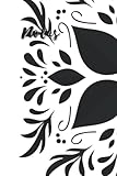  222 Seiten, Notizbuch, Notizheft , Notizblock, Notes, etwas größer als DIN A5 - TOP Geschenkidee– 111 Blatt – gepunktet – dotted grid – Punkteraster - tolles Format - Blumen