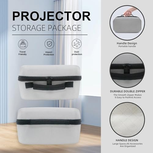 Dupulee HY300 PROJECTOR CARRYING CASE Hy320 Projector Carrying Case And Lens Cap,Hard Travel Storage Bag Compatible thumb #3