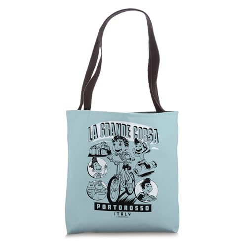 Sac tote bag Disney Pixar Luca, cabas en toile Grand Corsa Portorosso Italie