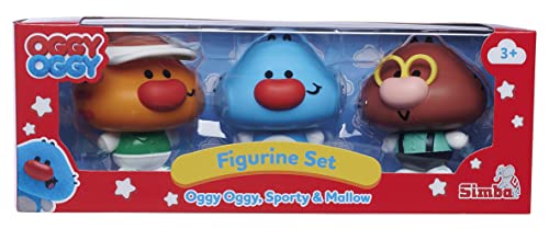 Simba - Oggy Oggy - Set 3 Figurines 7cm - Tête Mobile - Dès 3 Ans - 109356133