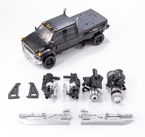 wakidong Deformation Toys,Deformation 2 in 1 Robot Toy, 6.7-Inch Action Figure Car Model Truck Weapon Expert with Accessories Gift for Kids Boys