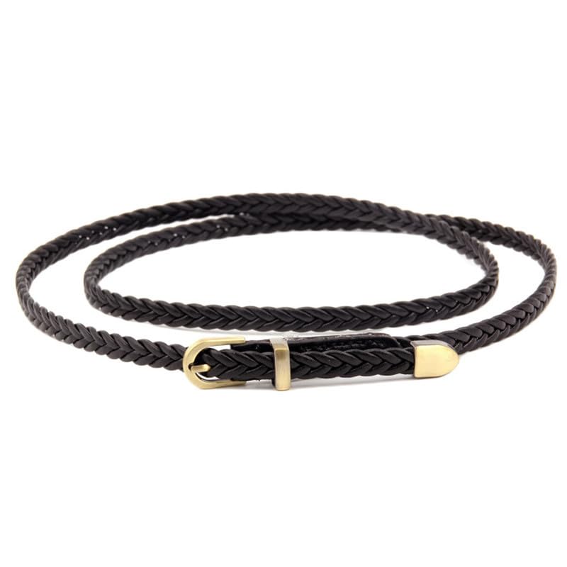 Andongnywell Womens O Ring Belt PU Leather O-Ring Waist Belts Double Circle Buckle Belts for Jeans Dress