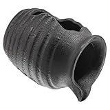 FOMIYES Keramik Wasserbrunnen Tischbrunnen mit Wasserfallfunktion Klein Zirkulierendes Wasser Dekorativer Gartentopf für Balkon Innenhof und Aquarium