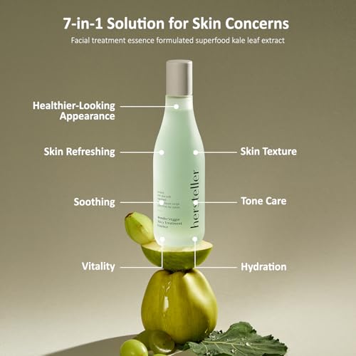 hersteller Wonder Veggie Juicy Treatment Essence 150ml, 5.07 Fl Oz Superfood Kale Leaf Extract Vegan Facial Skin Hydrating Soothing Korean Skincare - Image 3