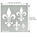 Aleks Melnyk No.250 Metal Stencil, Fleurs de LYS Symbole, French Fleur-de-lis, Lily Flower, Ornament, Vintage, Patterns, Template for Wood Burning, Pyrography Engraving, Crafts, Art, DIY