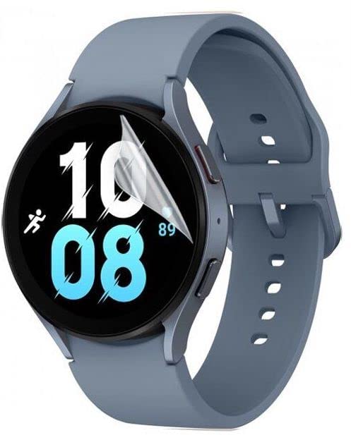 Image of BLACKSHEEP 2 Pack Membrane For Samsung Galaxy Watch 4 / Watch 5 /6 / 7 (44mm) Full Screen Coverage Flexible Watch Screen Protector with Easy Installation Kit-