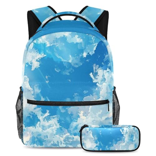 Sac à dos imprimé ciel naturel idéal pour les cours et les voyages