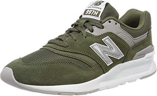 Image of New Balance Women's 997h V1 Sneaker, Dark Covert Green Silver, 5 UK