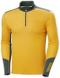 Confección en 2 capas Helly Hansen Lifa Merino Midweight 1/2 Zip, Camisa Hombre, Naranja (Orange), M
