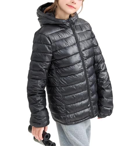 Boys Lightweight Hooded Puffer Jacket for Kids - Ultra Warm Winter Coat with Packable Design2