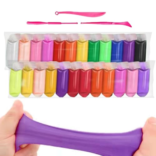 Kit De Escultura En Arcilla Para Niños, Plastilina Ultra Ligera Para Manualidades Infantiles, Masa Modelar Segura Colorida Y No Pegajosa Para Manualidades En Colegio Niñas Niños Y Adultos