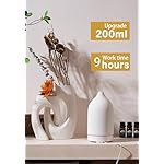 VIVITEST Stone Diffuser,200ML Essential Oil Diffuser, Ultrasonic Aromatherapy Diffusers for Home (White) - Image 2