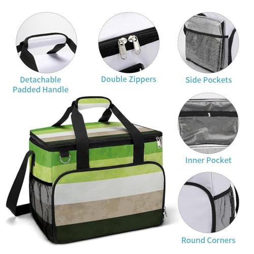 Insulated Leak Proof Cooler Bag for Women and Men Keep Hot or Cold Food, Drink4