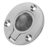Kisangel Runder Boden Einlassgriff für Bootsluken Versenkter Pull Handle mit Schrauben Geeignet für Yachten Schränke und Schiebetüren