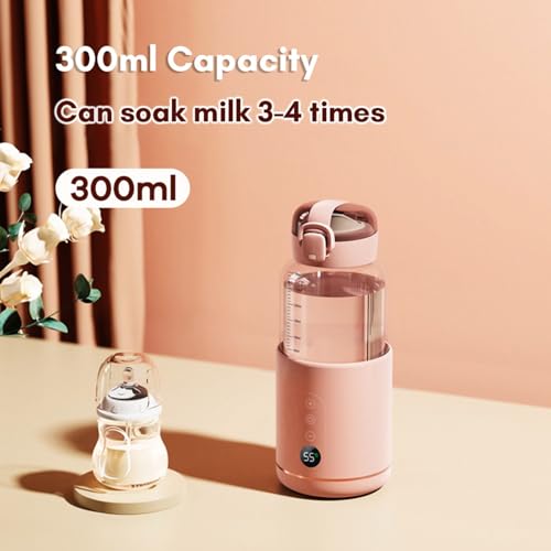 Calentador portátil de agua eléctrico mini rosa 300ml miniatura 3