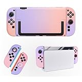 Switch 2 カバー ドック対応 ケース 手帳型 かわいい 保護カバー 軽量 薄型 持ち運び便利 自動スリープワイヤレス充電対応 360度保護 Switch2 純正類似 プレゼントに最適 (ラベンダー)